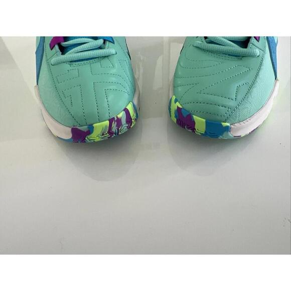 Nike Zoom Freak 5 (GS)5Y Basketball Shoes Emerald Rise/Blue Lighting DZ4486 300 main image 7